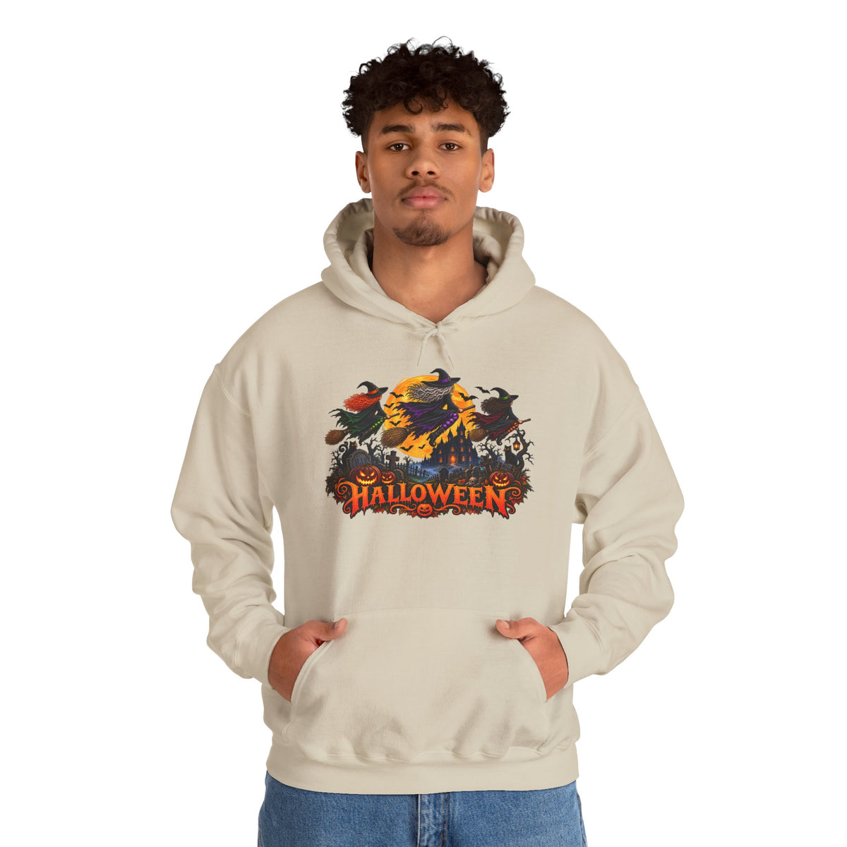 Jack Skellington Moon Halloween Hoodie | Pumpkin Patch Night